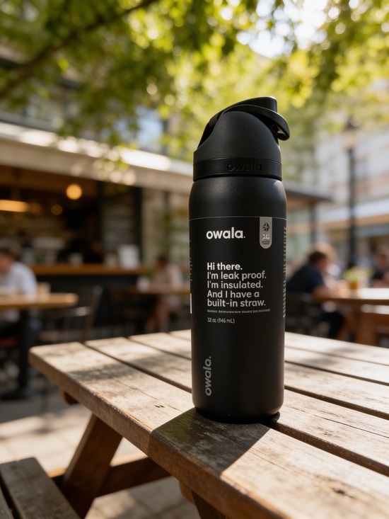 owala Other - owala Black Insulated Water Bottle with Built-In Straw